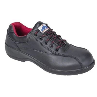 Image of Portwest Steelite Women&#039;s Safety Shoe S1 Black UK 3 EU 36