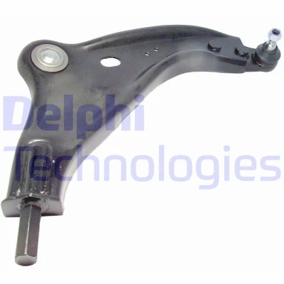 Image of 31126772302 Suspension Arm DELPHI TC2331 with ball joint Trailing Sheet Steel MINI: Hatchback, Clubman, Convertible