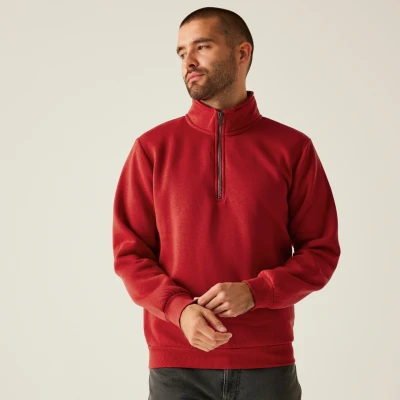 Image of Regatta Professional Men&#039;s Pro Quarter Zip Sweatshirt Classic Red, Size: Xxl