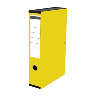 Image of Very Strong Premium Quality Linen Box Files A4 Foolscap (Yellow)