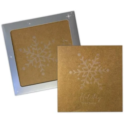 Image of Pack Of 10 Christmas Greeting Card Have A Magical Square Cards Random Design