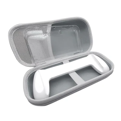 Image of White for New 3DSXL 3DSLL Hand Grips + Crystal Shells Big Carrying Case, 3DS XL LL New3DSXL Consoles, Ultra Light Nonslip Gaming Handle/Clear Protective Covers/Hard Storage Bag