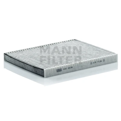 Image of 1541456, 1566997, 1594615, 1701022, 2092404 Pollen Filter MANN CUK 2436 Activated Carbon 236mm 190mm 22mm FORD: FIESTA 6, 7