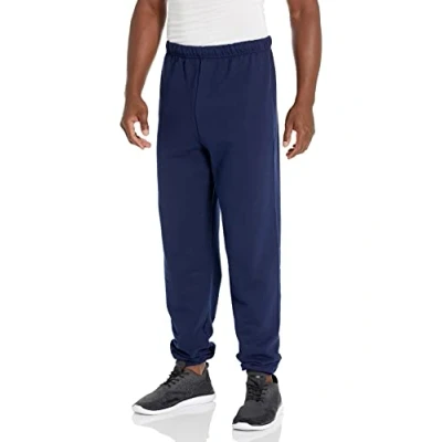 Image of Jerzees Men&#039;s Adult Elastic Bottom Sweatpants X Sizes, Navy, XX Large