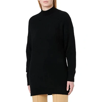 Image of Object Women&#039;s Objellie L/S Knit Tunic Noos Sweater, Black, S