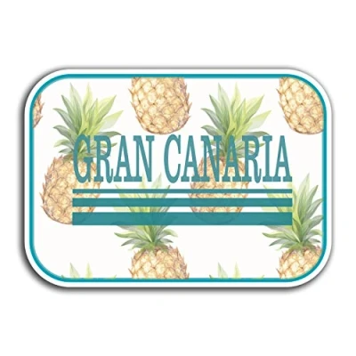 Image of 2 x 10cm Gran Canaria Vinyl Stickers Travel Sticker Laptop Luggage #23407 (10cm Wide)