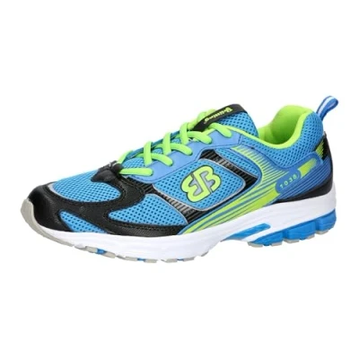 Image of Brütting Unisex Runaway Running Shoes, Blue Black Lemon, 9 UK