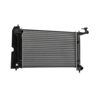 Image of 164000D120, 164000D200, 164000D210, 16410YZZ08 Engine radiator NRF 53397 Aluminium 600mm 348mm 16mm with mounting parts Brazed cooling fins