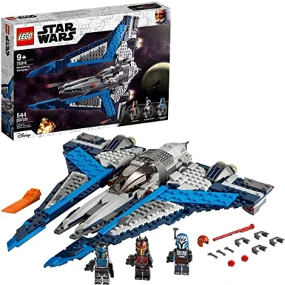 Image of LEGO Star Wars Mandalorian Starfighter 75316 Awesome Toy Building Kit for Kids Featuring 3 Minifigures; New 2021 (544 Pieces)