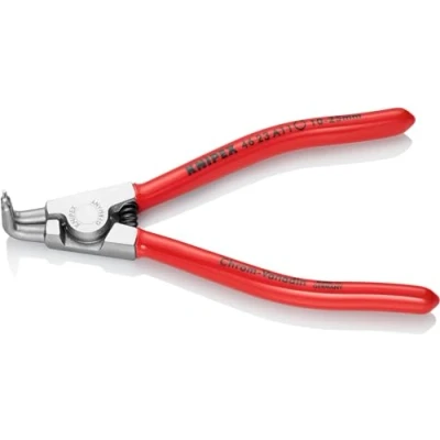 Image of Knipex Circlip Pliers for external circlips on shafts chrome plated, plastic coated 125 mm 46 23 A11