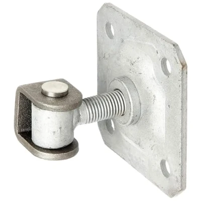 Image of Gah Alberts 418397 Door Hinge with Screw On Pane/Adjustable by 20 mm/Weld / M16 Thread
