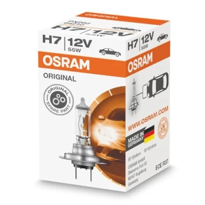 Image of OSRAM 64210L 12V 55W H7 Longlife Px26D Boxed (Single), silver