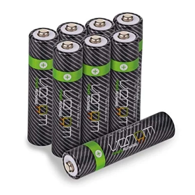 Image of Venom Rechargeable AAA Batteries High Capacity 800mAh (Pack of 8)