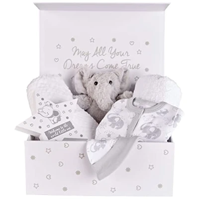 Image of Unisex Premature Baby Gift Set New Hampers, Nicu Gifts, Gender Neutral with Magnetic Box Born Essentials for Preemie Babies