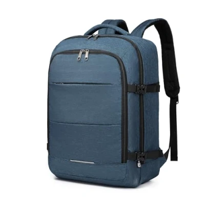 Image of Kono Cabin Bags Underseat Carry on Backpack 45 x 36 20 cm Hand Luggage Bag Large Capacity Travel Backpack(Navy)