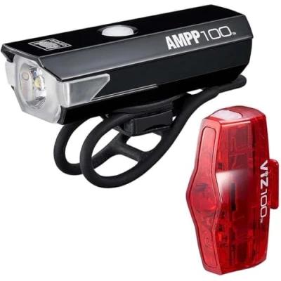 Image of Cateye AMPP 100 &amp; ViZ Bike Light Set