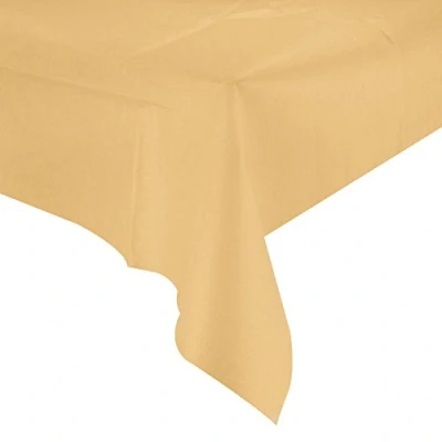 Image of ASAB Large Christmas Tablecloth Decoration Rectangular Polyester Waterproof Wrinkle Resistant Table Cover Easy to Clean Reusable Festive Xmas Decorations Holiday Party 178cm x 132cm (Gold)