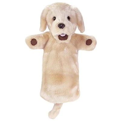 Image of The Puppet Company Long Sleeves Yellow Labrador Hand Puppet, 38 cm