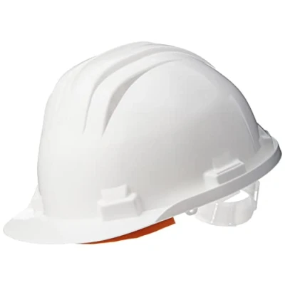 Image of Climax Polyethylene 6 point Safety Helmet Professional Work Hard Hat White