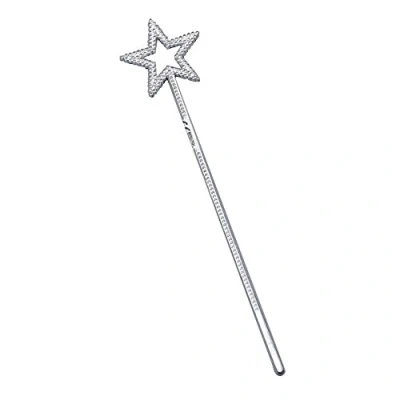 Image of Bristol Novelty BA543 Fairy Wand Plastic Silver, Girls, One Size