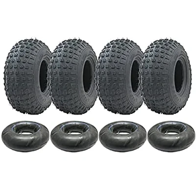 Image of 145/70 6 ATV Tyres &amp; Tubes 50cc 90cc 110cc 75kgs Wanda P319 Kids Quad (Set of 4)