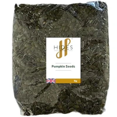 Image of Hides Fine Foods Pumpkin Seeds 1kg GMO Free Suitable for Vegetarians Cooking Vegetable Burgers Roasting Trail Mix Seed Butter Baking