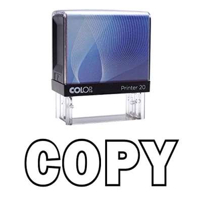 Image of Copy Self Inking Rubber Stamp Black Ink Office Colop Mini Stamper