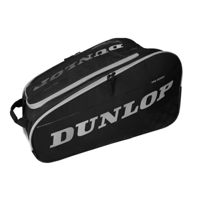 Image of Dunlop Paletero PRO Series Unisex Racket bag black/silvercoloured, Size: One Size, Black/silver coloured