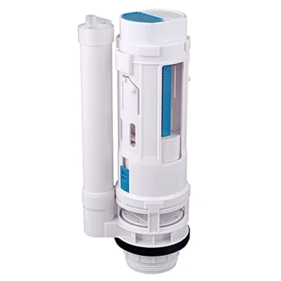Image of Toilet Drain Valve Double Button, Flush Buttons Dual Water Saving Chrome for Ideal Cistern Tank