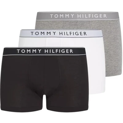 Image of Tommy Hilfiger Everyday Essentials 3 PACK Pants, Men&#039;s, Size: Small, Grey/black/white
