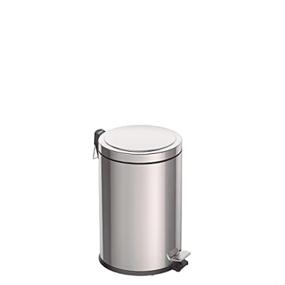 Image of Tramontina 20 Litre Kitchen Indoor Outdoor Rubbish and Waste Bin with Pedal, Metal Stainless Steel, 29.5 cm Diameter x 46 Height, ‎94538120