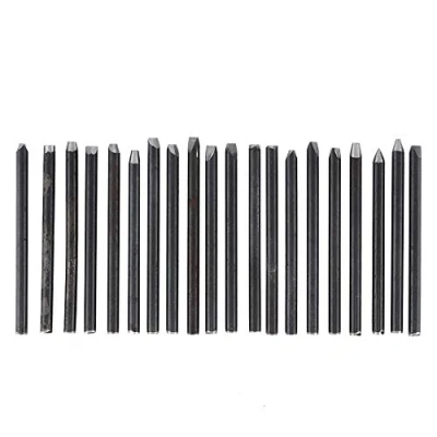 Image of Professional Metal Jewellery Chisel, Anvil Chisel Tools for Processing Making Carving Tools, Pattern Equipment Kit(20pcs)