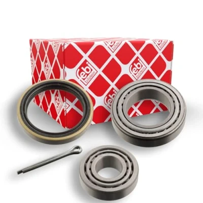Image of 31211107447 Wheel Bearing kit FEBI BILSTEIN 08391 Front Axle Left, Right with shaft seal 40mm Tapered Roller BMW: 02 Saloon