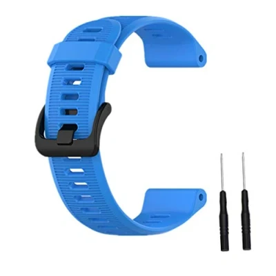 Image of Muovrto Replacement Strap for Garmin Forerunner 945/Forerunner 935, Silicone Watch Band Fenix 5 /Garmin approach S60/Garmin 6