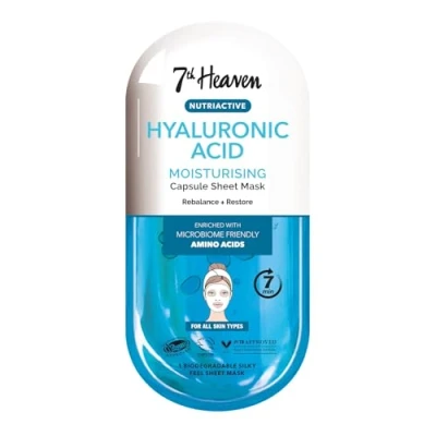 Image of 7th Heaven Hyaluronic Acid Nutriactive Moisturising Sheet Mask Enriched with Amino Acids to Rebalance and Restore Skin