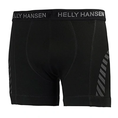 Image of Helly Hansen Men&#039;s Brief Hh LIFA Merino Boxer Wind Block, Black, Small