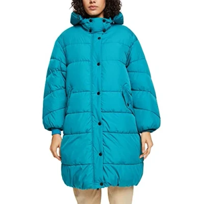 Image of ESPRIT Women&#039;s 092cc1g301 Jacket, 455/Teal Blue, M