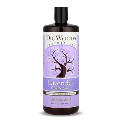 Image of Dr. Woods Pure Lavender Castile Soap with Organic Shea Butter, 32 Ounce