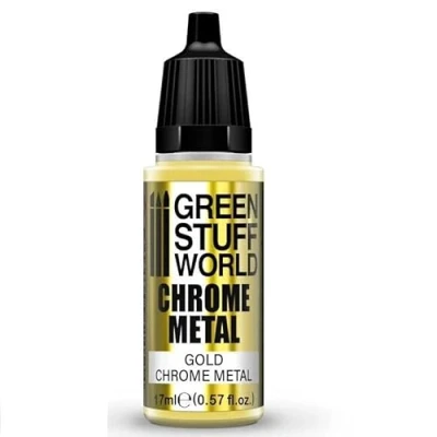 Image of Green Stuff World for Models and Miniatures Chrome Paint Gold 3691