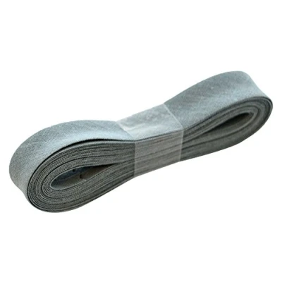 Image of Inastri Cotton Bias Binding 14/4/4mm Colour Mid Grey 26 3m, 100%, 13 x 11 2 cm