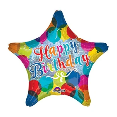 Image of Amscan 3380801 Sd S: Hbd Sparkle Balloons