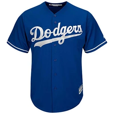 Image of Majestic Los Angeles Dodgers LA Cool Base MLB Jersey Alternate blue (S)
