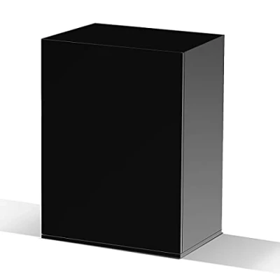 Image of CIANO, EMOTIONS PRO 60 Wooden Aquarium Stand 61 x 40 82 cm Black with 2 Doors and Storage Compartment Cabinet for Fish Made in Portugal