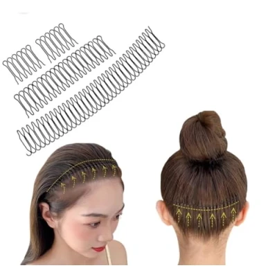 Image of WOO MANTO Hair Accessory Set Clip, 5 Pieces in 4 Styles, Hairpin, Headband, Comb, Styling Accessories for Men Women, Outdoor Sports, Yoga