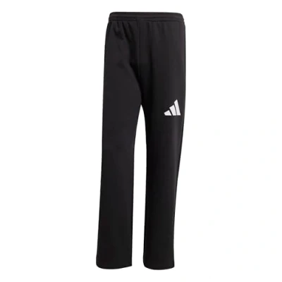 Image of adidas Sportswear Essentials WIDE LEG Three BAR Tracksuit bottoms, Men&#039;s, Size: Medium, Black/white