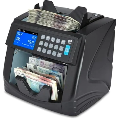 Image of ZZap Banknote Counter &amp; Counterfeit Detector Money Cash Currency Machine (NC60)