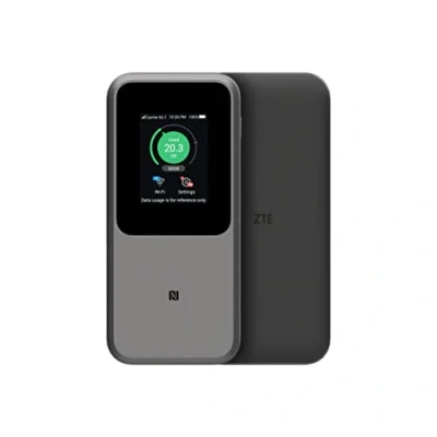 Image of ZTE MU5120 the most powerful portable 5G WiFi hotspot, huge 10000mAh battery, 18W reverse charge, NFC, 2.4 touch screen, connects 64 devices Sim Slot UNLOCKED