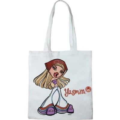 Image of cotton division Unisex Bwbratzb004 Tote Bag, White, 38 x 40 cm, Utility