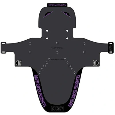 Image of RRP Enduroguard Purple, Large/Front Mountain Bike Mudguard Fender Muddy Mud Board Face Protector Spray Water Rain Puddle Enduro Guard Trail Downhill Freeride Cycling Cycle Bicycle Accessories