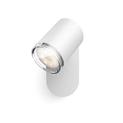 Image of Philips Hue Adore White Ambiance Smart LED Spotlight with Dimmer Switch. For Bathroom Lighting. Bluetooth. Works Alexa, Google Assistant and Apple HomeKit